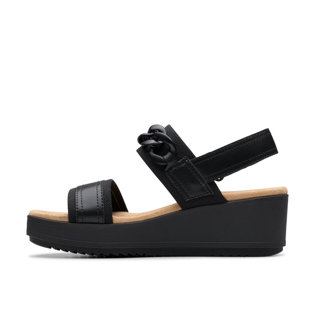 Clarks Ulenly Eve cm Women's Sandals, Black/Black, 25.0
