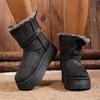 Winter New Velvet Warm Snow Boots Non-slip Comfortable Women's Shoes Northeast Outdoor Travel Versatile Belt Buckle Cotton Shoes