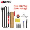 Electric Soldering Iron 60W Adjustable Temperature ANENG LCD Digital Display Portable Kit SL105 Welding Repair Electrician Tools