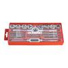 20-piece Tap and Die Set for Thread Repair, Includes Tap, Wrench, and Storage Case