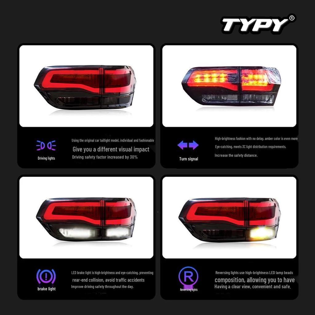 JEEP Grand Cherokee 2014-2021 LED Tail Light Kit: Running & Turn Signals