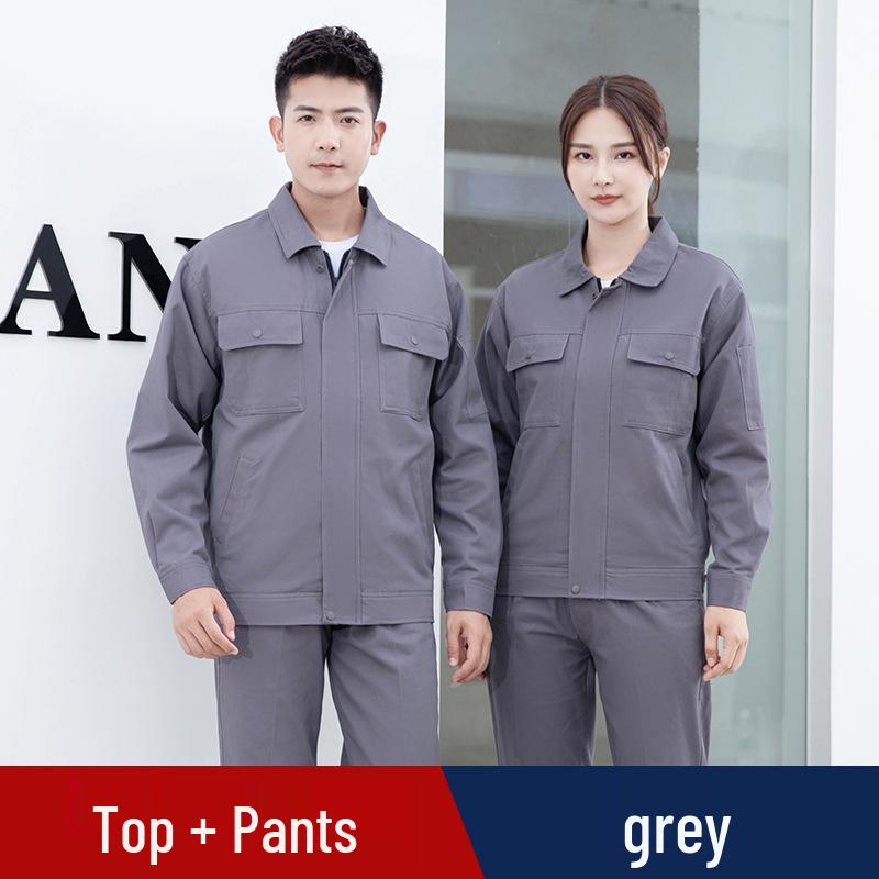 Comfortable Cotton Workwear Set with Custom Logo for Spring and Autumn