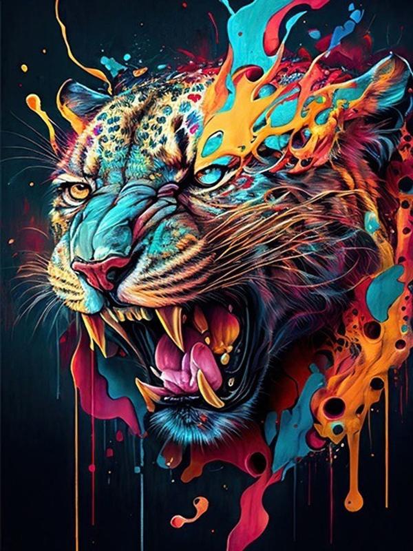 Diamond Painting Sale Graffiti Lion King Tiger Diy Full Square Round Drill Rhinestone Embroidery Animals Elephant Mosaic Cross Stitch Kits JX0012