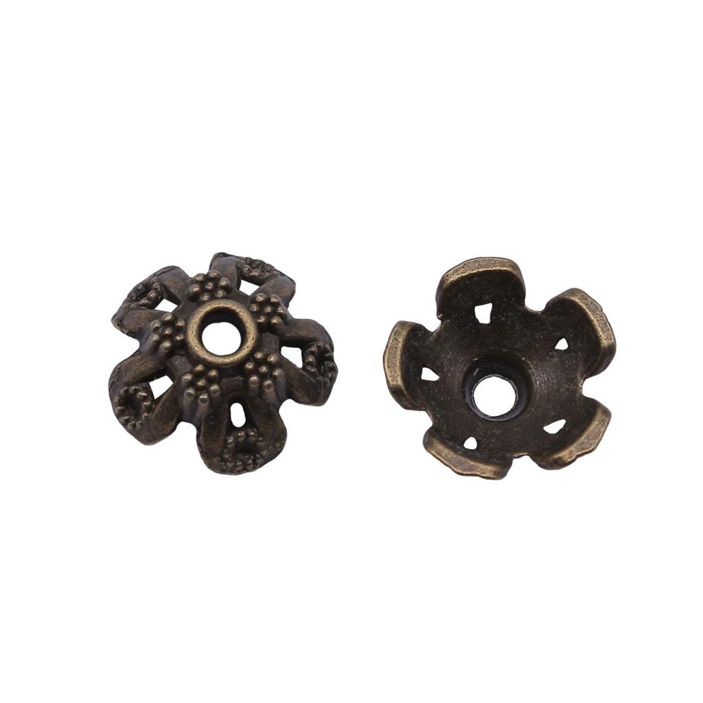 Textured Bead Cap Charms Dome Covers For Pearl And Gemscolor Jewelry Findings