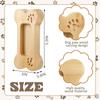 Wooden Dog Bone Shaped Business Card Holder, Pet Business Card Stand, Wooden Paw Print Cute Card Display Stand Organizer
