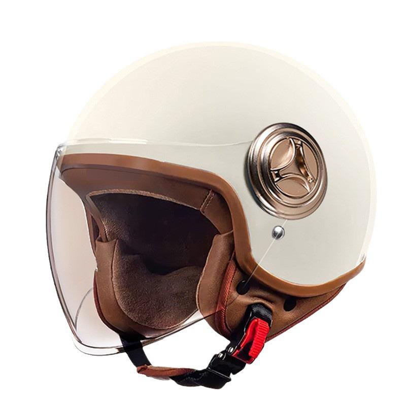 "Universal Retro Gray Motorcycle Helmet, 3C Certified for All Seasons"