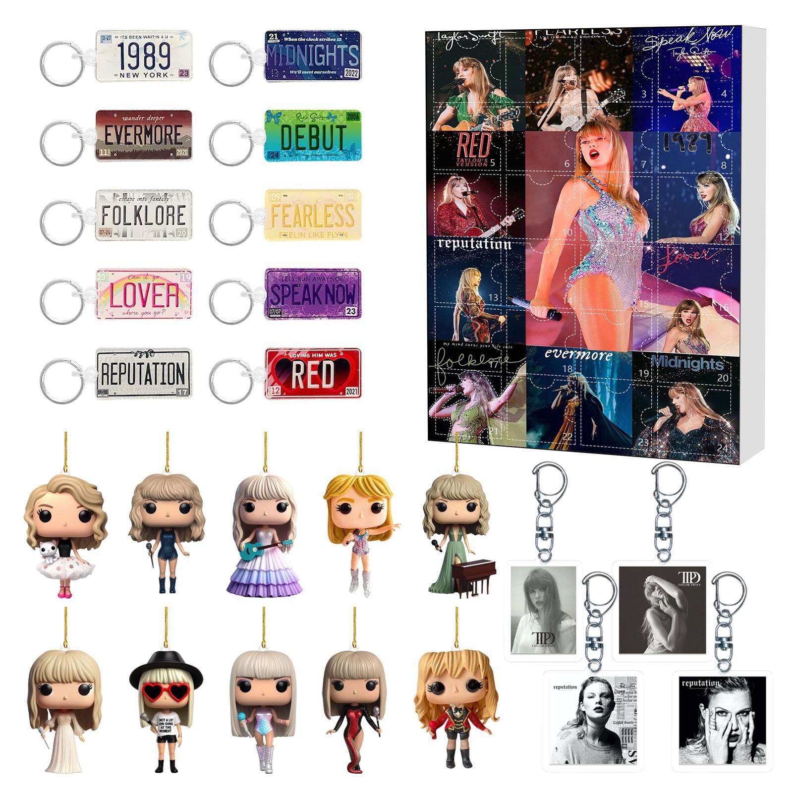 Music Star Inspired Gift Set with Collectible Mini Figures Keychains Album Cards and Decorative Accessories for Fans and Enthusiasts
