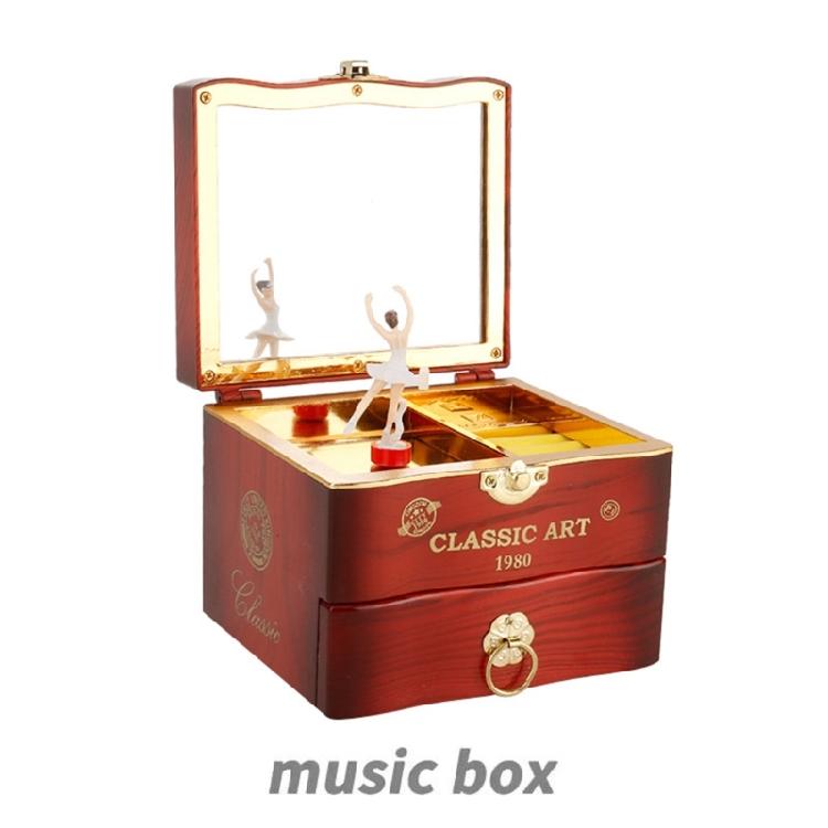 Attractive Decorative Music Box Ornament With Mechanical Jewelry Dance Upgrades Perfect for Bedroom or Study Decors