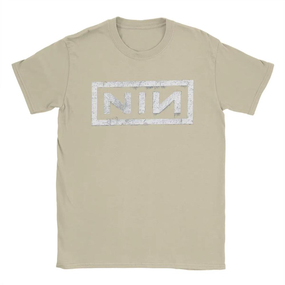 NIN Retro Logo Nine Inch Nails Tričko Pánské Dámské Móda Bavlněné Tričko Kulatý Výstřih Krátký Rukáv Trička Nápad na Dárek Oblečení