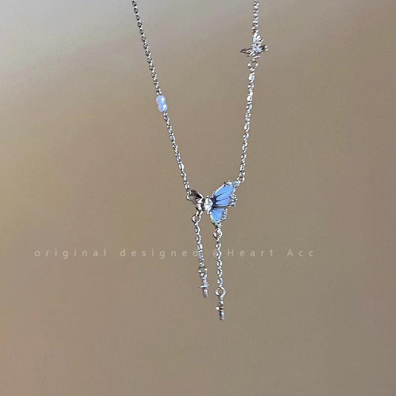 Explore the Ocean: 2025 Butterfly Pearl Necklace - Elegant & Cool Clavicle Jewelry for Women