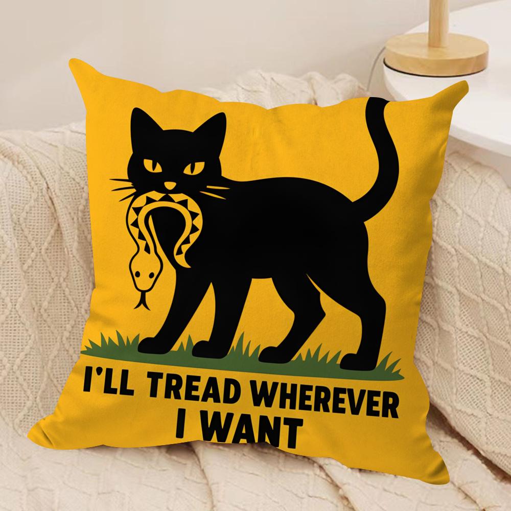 ill tread wherever Cushion Cover Soft Plush Fabric DoubleSided Printed Cushion Covers for All Seasons Modern HomeDecor Gift