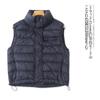 Lightweight Cotton Vest Fall and Winter New Arrival Foreign Trade Women's Clothing Stand Collar Zipper Double Pocket Short Warm Vest 30287