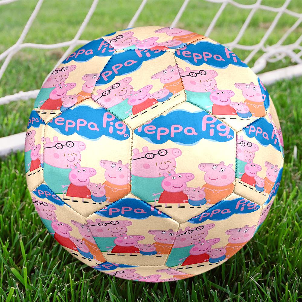 Pink Pig Print Size 5 Soccer Ball, Standard Match Football for Sports Game and Team Practice, Ideal Gift for Soccer Fans