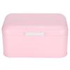 Pink Iron Bread Container Organizer NonToxic Retro Household Kitchen Storage Case