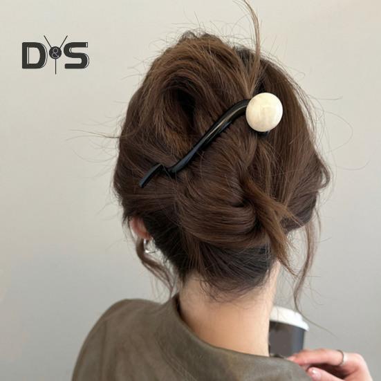 1/3Pcs Women Banana Clip Set Non-Slip Twist Faux Pearl Hair Clips Vintage French Ponytail Buckle Clip Hair Accessories