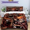 3pcs Duvet Cover Set (1*Duvet Cover + 2*Pillowcase, Without Core), Bleach Print Bedding Set, Bedroom Decor, All‑Season, Gift