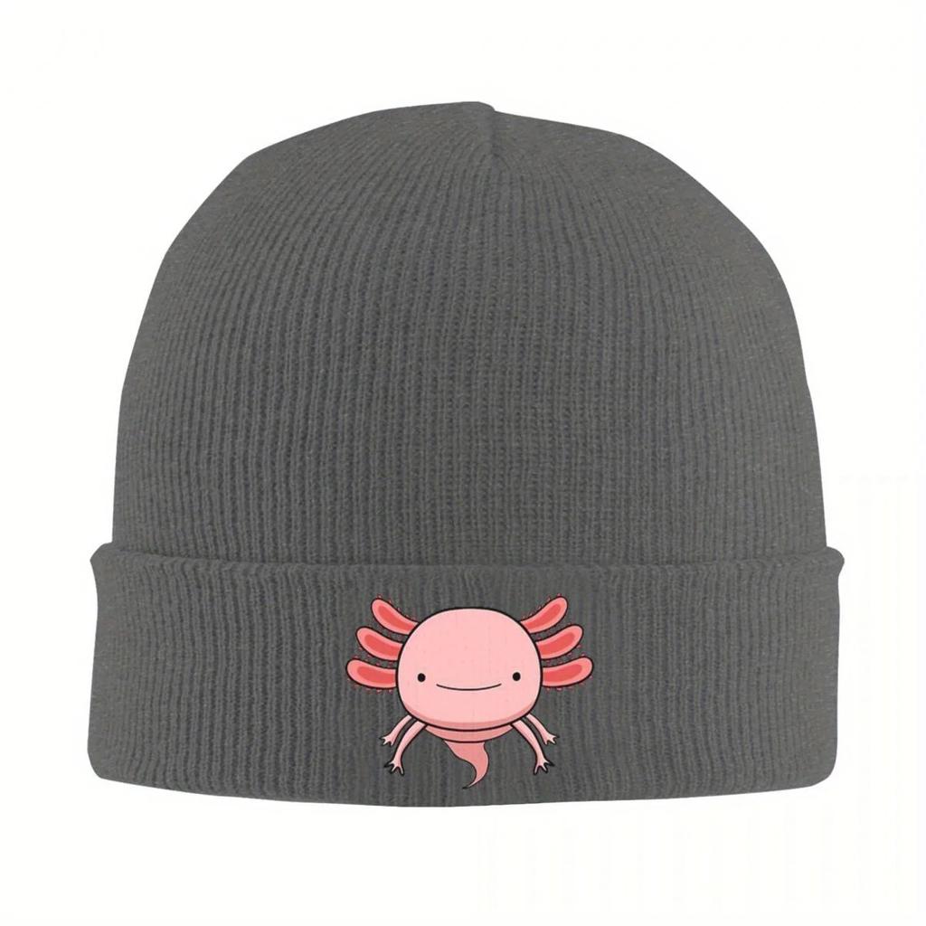 New I Axolotl Questions Warm Knitted Cap Hip Hop Bonnet Hat Autumn Winter Outdoor Beanies Hats For Unisex Women Adult