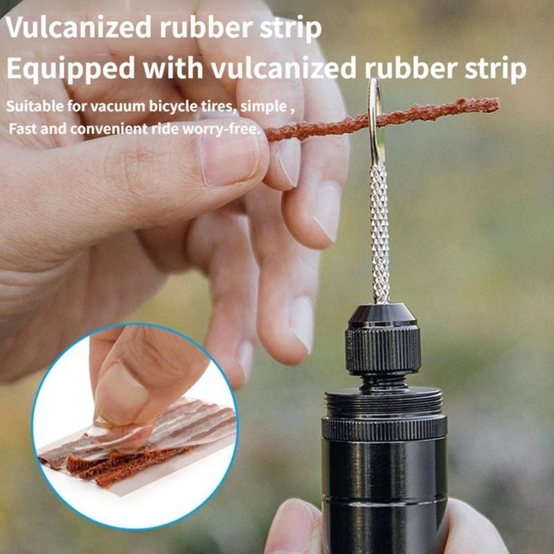 Compacts Cycling Essential Tool For Emergency Bikes Flat Tire Solution Quick Fixing Cycling Bicycles Tire Repair Set