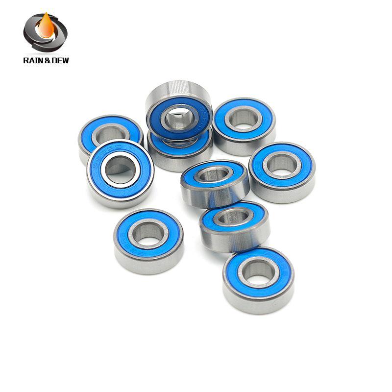 Waterproof High-Speed 5x13x4mm Bearing with Blue Double-Sided Rubber Seal 695 2RS