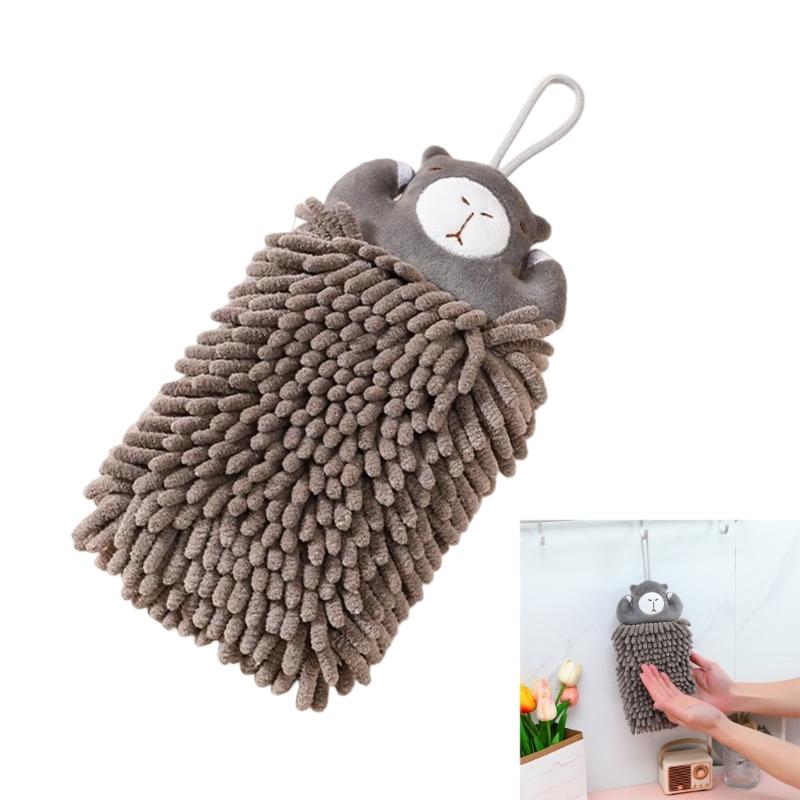 Chenilles Hand Towel Wipe Balls with Hanging Loopes for Kitchen Bathroom Quick Drying Soft Absorbent Handball