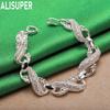 925 Sterling Silver Dragon Side-Show Bracelet - Powerful Gift Jewelry
