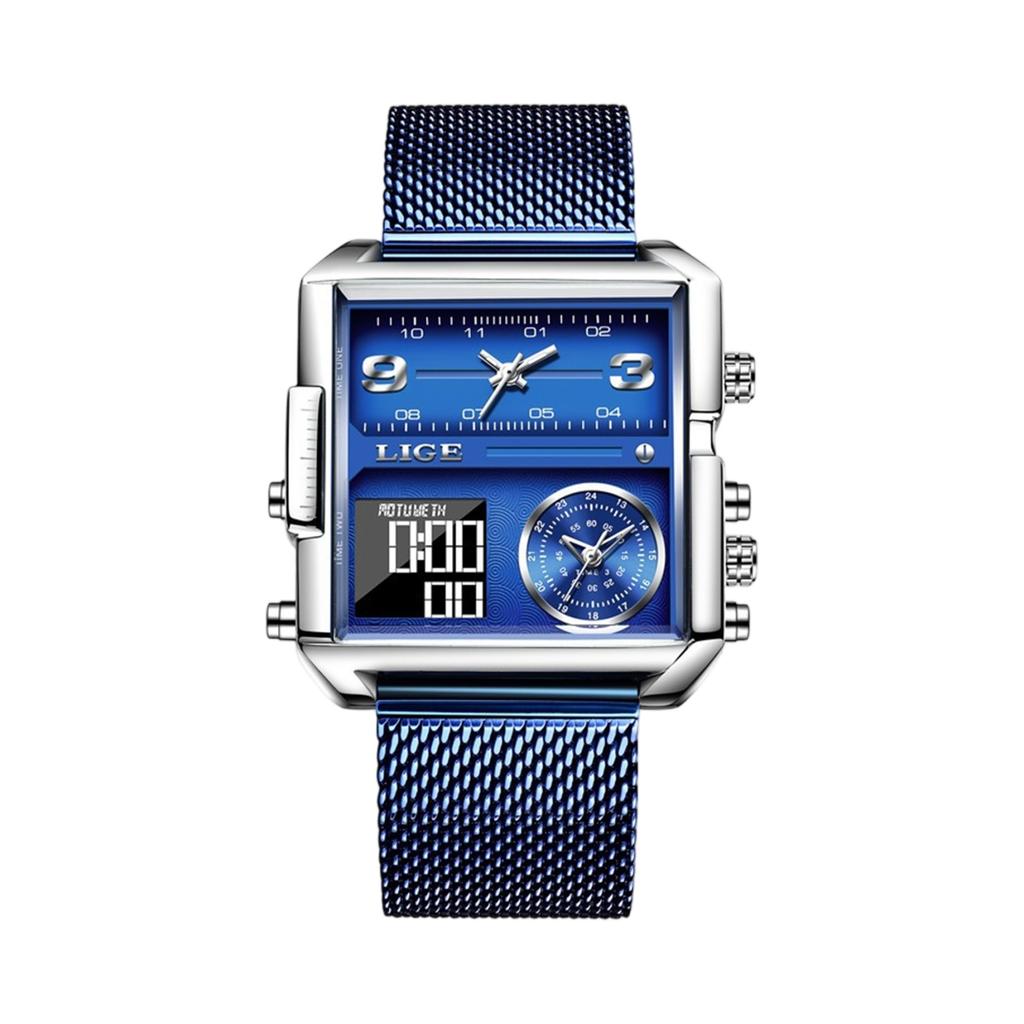 Men's Waterproof Luminous Running Alarm Clock Watch