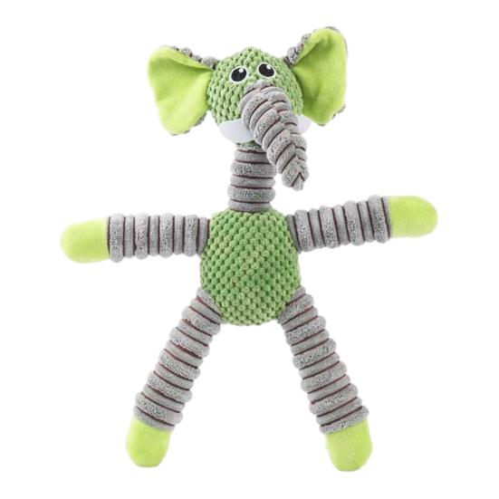 Teething Toy Puppies Animal Shape Soft Plush Chew Toy with Sound Maker Interactive Dog Toy Small Medium Dogs Puppy Play Toy