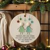 Friends Christmas Ornaments Acrylic Decorative Christmas Tree Decor Handmade Heart Shape Keepsake Figurines Decoration For