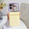 Two-Color For XiaoMi Mix Flip 2 Phone Case Hinge Magnetic Wireless Charger PC Shell Shockproof Protective Back Cover