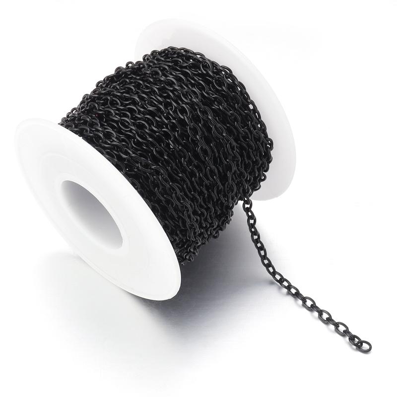 5-10 Yards/Roll High Quality Necklace Chain Bulk Cross Chains For Jewelry Making Findings DIY Necklace Bracelet Chain Materials