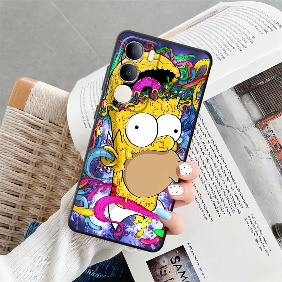 The S-simpsons Cartoon Phone Cover Case for Vivo V21E V23 V25 V30 Y51S Y78 Y71 Y91 V27 Y75 Y81 Y53S V29 Y50 Y95 Y52S Y93