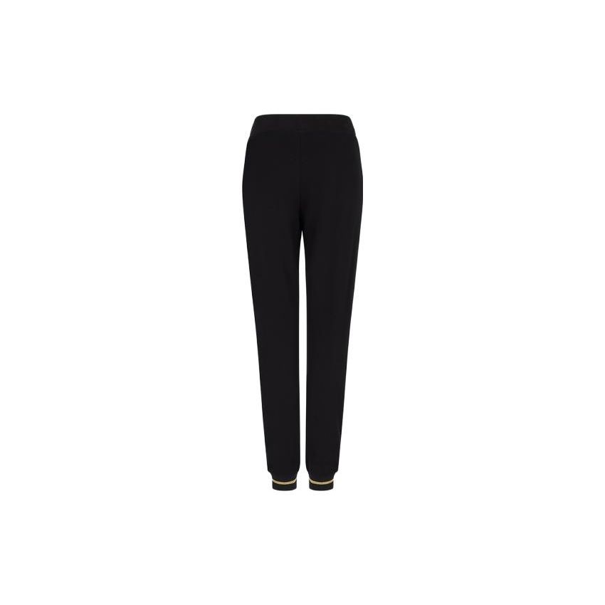 Emporio Armani Ss23 Letter Logo Jogger Knit Sports Pants Women Bottoms Black 8NTP67-TJCQZ-0200