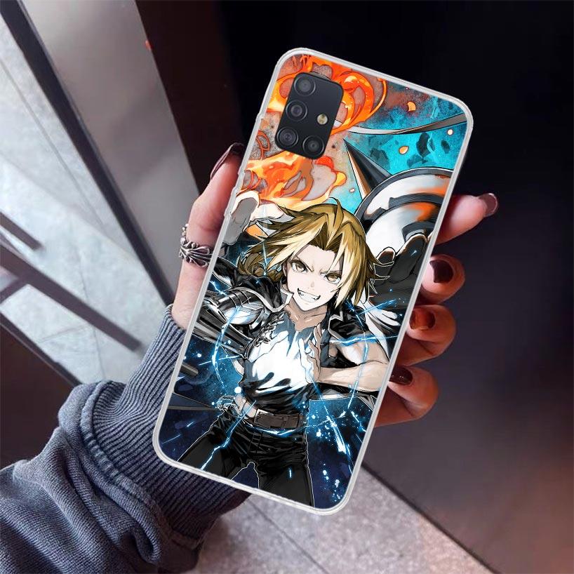 F-Fullmetal Alchemist Anime Phone Case For Samsung Galaxy A12 A52S A42 A32 A22 A51 A50 Note 20 Ultra 10 S10 Plus A71 A70 A31 A30