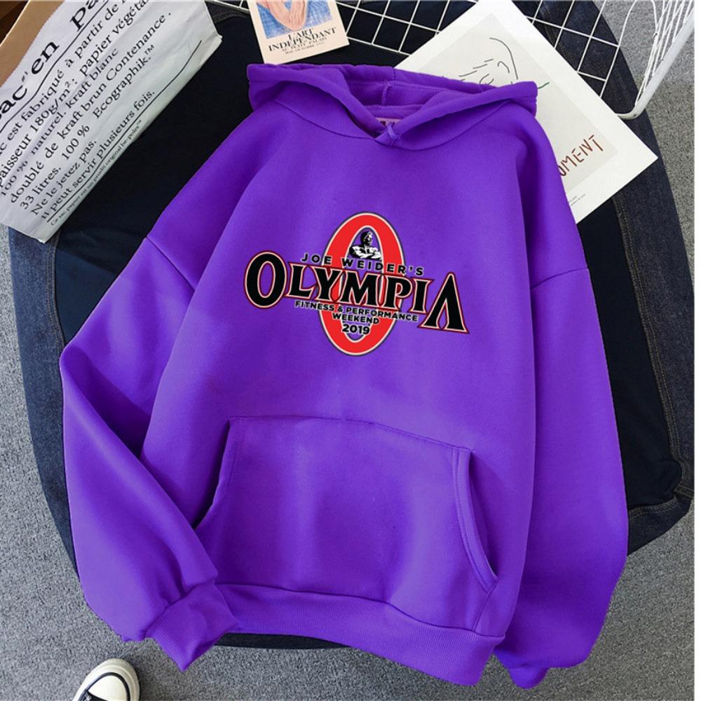 OLYMPIA Hanorac Femei Amuzant Imprimat Săli de Sport Harajuku Haine Bărbați Femei Modă Hanorace Supradimensionat Sport Sweatshirt Hoody Unisex