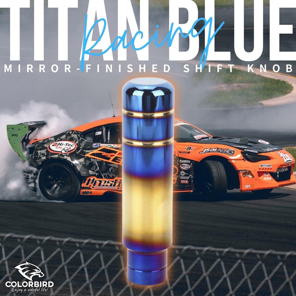 COLORBIRD Shift Knob, Titanium Color, 5.1 inches (13 cm), Aluminum Alloy, Quenching, Mirror Surface, Shift, Extension, Extension Mt (B)