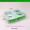 JINGRX Disposable 3-Compartment Lunch Box with Lid