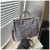 Large Capacity Bag Versatile Casual Canvas Shoulder Bag Internet Celebrity Handbag College Student Fashion Tote Bag Small Square Bag