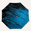 1pc Ocean Waves Automatic Open/close Folding Compact Umbrella, 8-Rib Sturdy Canopy, Lightweight Portable, Everyday Use, Gift, Outdoor Umbrella, Travel