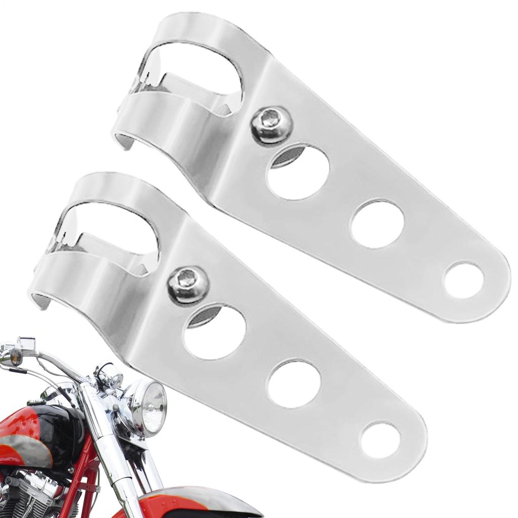 Držák světlometu Držák pro upevnění - 28mm-36mm Trubka vidlice Držák pro montáž světlometu - 2 Montážní svorky pro Motocykl, Motocykl, Skútr