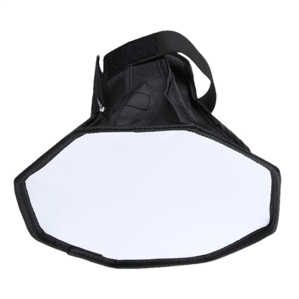 30CM Flashlight Diffuser Portable Universal Flash Flashlight Softbox Diffuser for External Speedlite