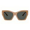 Versace Integrated nose pad design metal irregular shape sunglasses women's khaki 65974395 VE4452551787-Khaki 55