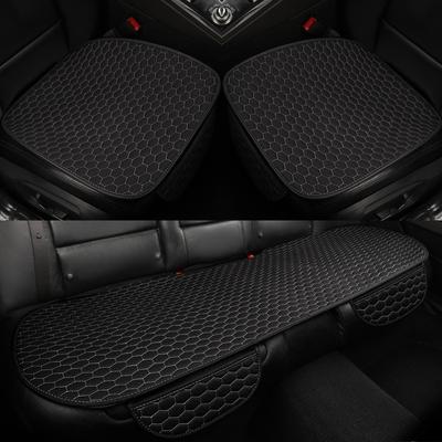 Husă scaun auto din in Four Seasons față spate pernă din țesătură de in, protector respirabil, covoraș, accesorii auto universale