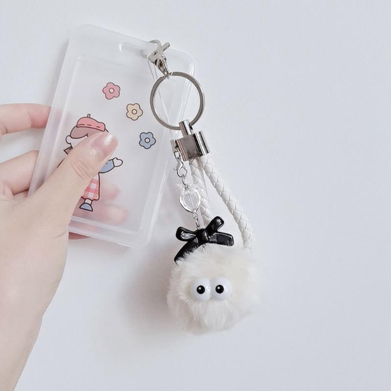 Cartoon Plush Monsters Pendant Phone Straps Lanyard Pocket Keychain Strap Backpack Charm Car Keys Decoration Chain