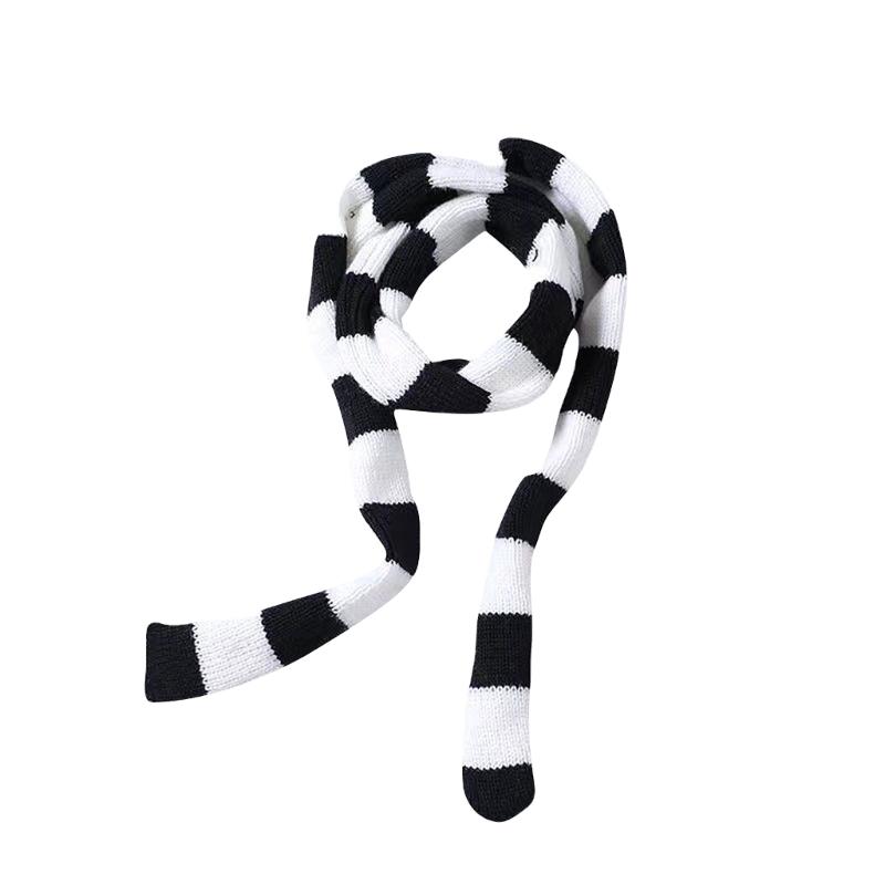

Stripe Pattern Scarf for Women Summer Thin Scarves Female Camping Shopping Scarf Teenagers Long Decorative Scarves