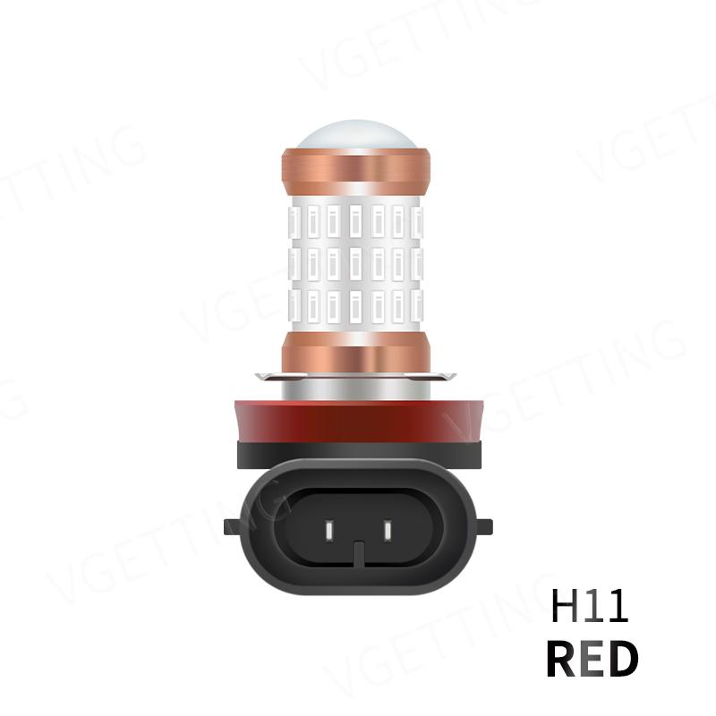2PCS LED Fog Lamp H11 9006 12V 4W Fog Light Bulbs White Yellow Red Car Led Fog Light Bulb Waterproof Universal Car Acssories