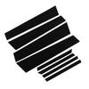 8PCS Pillar Post Window Cover PC Glossy Black B Pillar Posts Decal Cover Replacement For Civic 2012‑2015