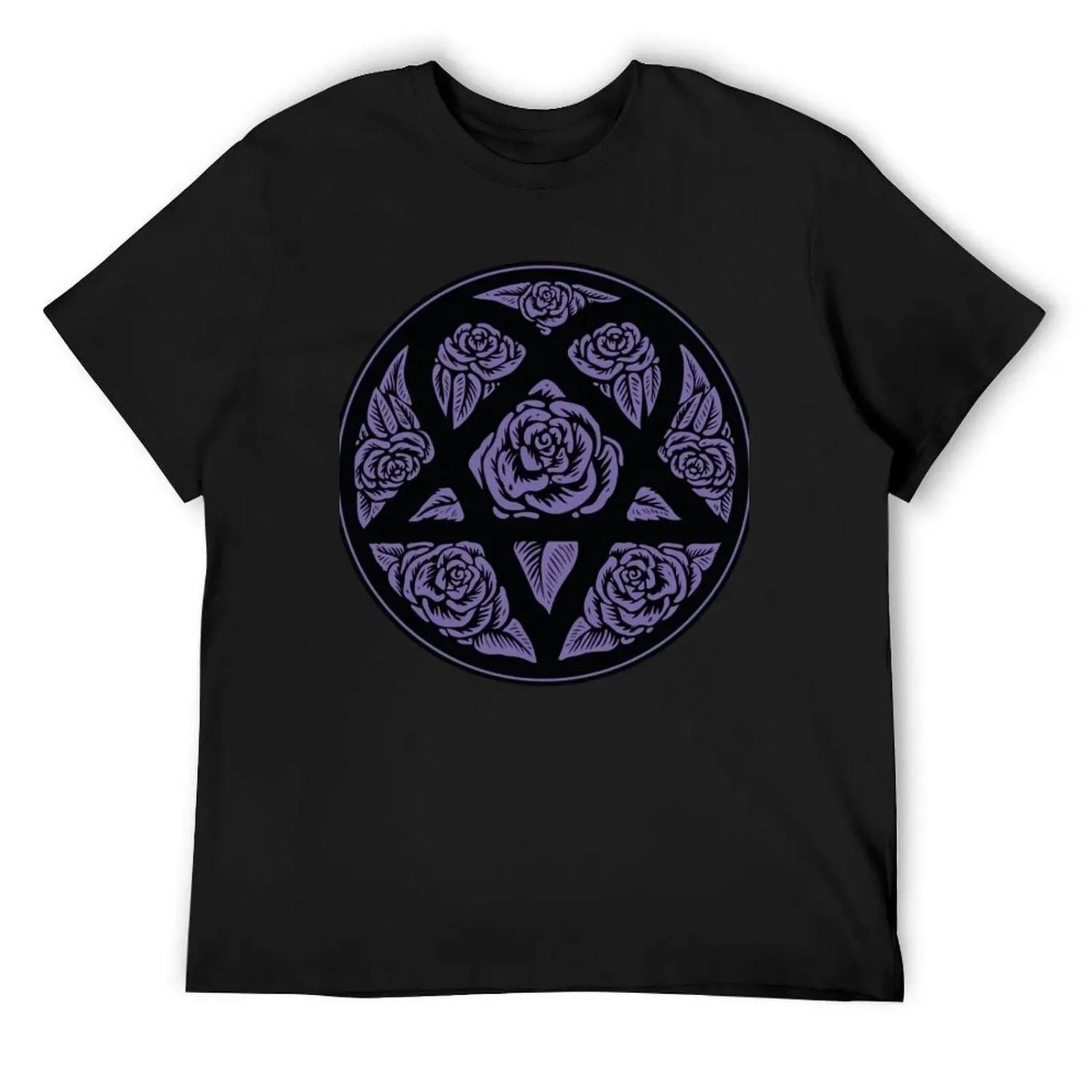 Постер группы HIM с фиолетовым Heartagram Вилле Вало Наклейка Базовая копия Футболка таможня мужские смешные футболки S