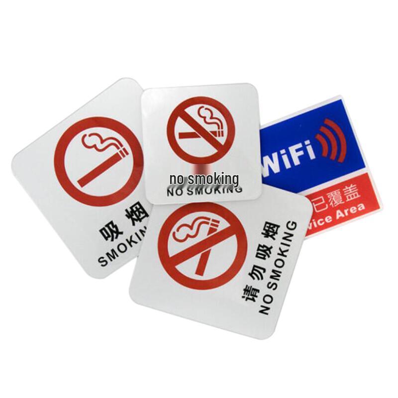 Acrylic Smoking Area Safety Sign