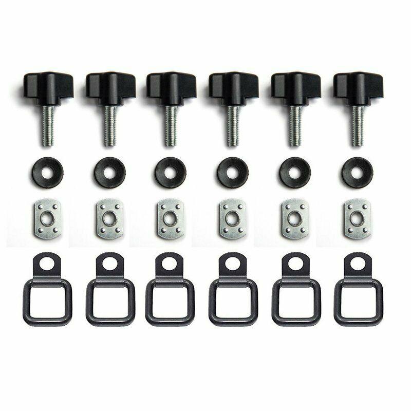 Hardtop Quick Removal Thumb Screw D-Rings Kit for Jeep Wrangler CJ YJ TJ JK JKU