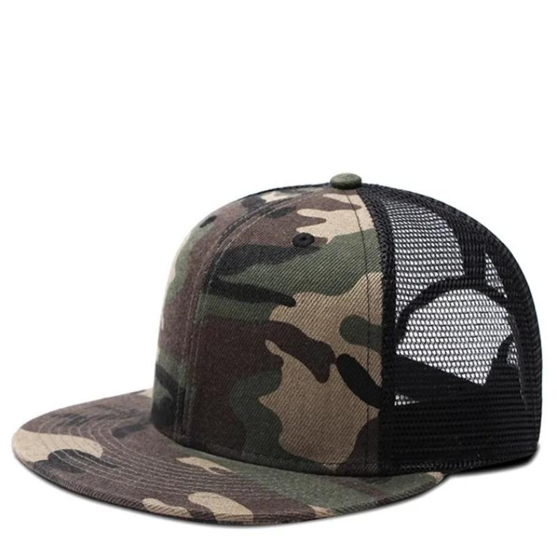 56-60cm HIP HOP Große Größe Frühling Sommer Flacher Schirm Sonnenhut Erwachsener Schlichte Baseballkappe Herren Damen Netz Snapback Kappe Mode